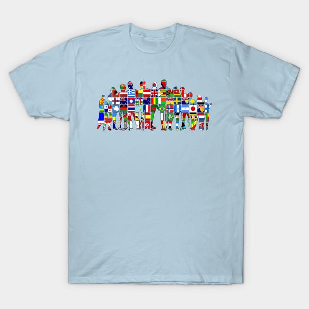 Art Borders Boy Child Chromatic Cooperation T-Shirt by SWEIRKI